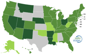 Safer States map bill tracker